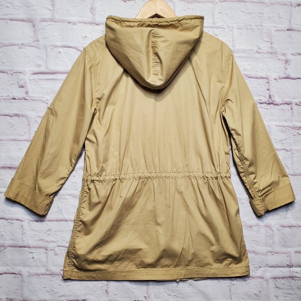 Michael Kors Utility Style Jacket Womens Small Tan Cotton Safari Adventure Coat - Picture 3 of 16